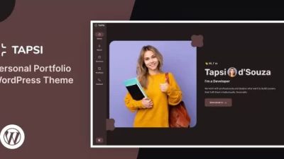 Tapsi Nulled Personal Portfolio WordPress Theme Free Download