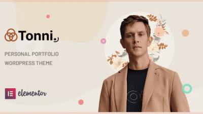 Tonni Personal Portfolio WordPress Theme Free Download