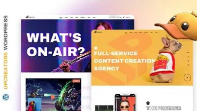 UpCreators Nulled Digital Creators WordPress Theme Free Download