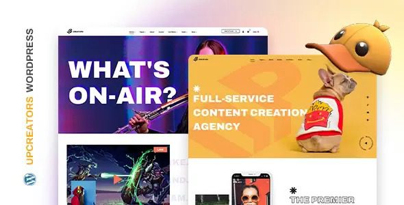 UpCreators Nulled Digital Creators WordPress Theme Free Download
