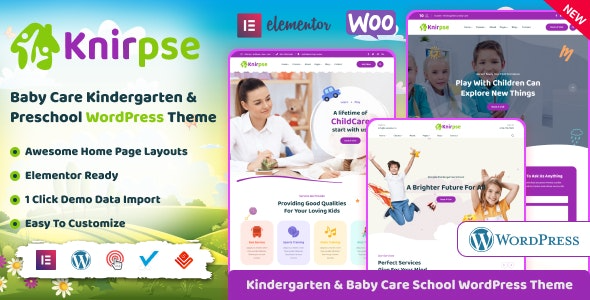 Knirpse v1.2 Kindergarten & Baby Care WordPress Theme