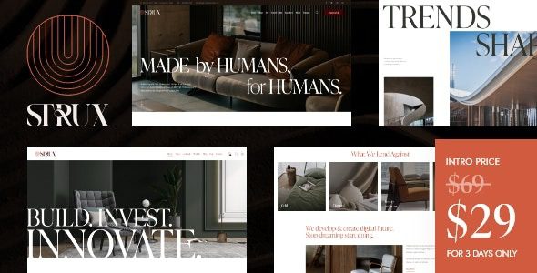 Strux v.1.0 – Architecture & Interior Design WordPress Theme (Activated)