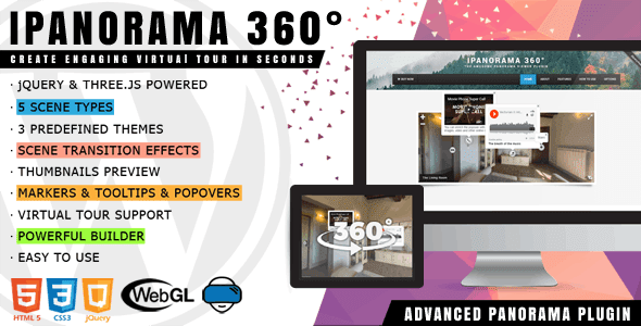 iPanorama 360° v1.7.1 Virtual Tour Builder for WordPress