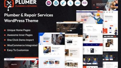 Plumer Nulled Plumbing & Repair Services WordPress Theme Free Download