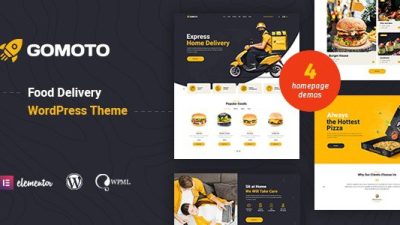 Gomoto (v1.3.5) Food Delivery & Medical Supplies WordPress Theme
