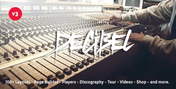 Decibel v3.5.1 Professional Music WordPress Theme