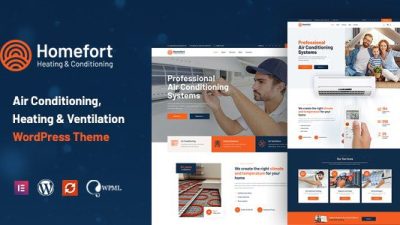 Homefort – Air Conditioning & Heating WordPress Theme + RTL v1.1.2