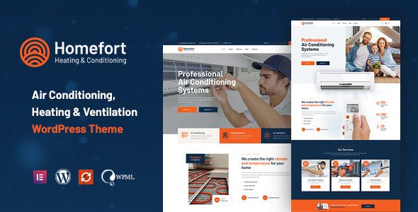 Homefort – Air Conditioning & Heating WordPress Theme + RTL v1.1.2