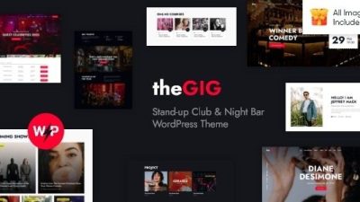 [Activated] The Gig v1.9.0 Stand-up Club & Night Bar WordPress Theme
