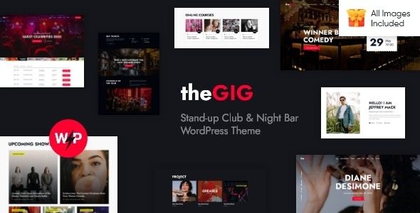 [Activated] The Gig v1.9.0 Stand-up Club & Night Bar WordPress Theme