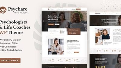 Psychare WordPress Theme for Psychologists & Life Coaches Free Download