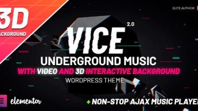 [Fixed] Vice v2.5.0 Underground Music Elementor WordPress Theme