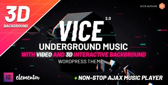 [Fixed] Vice v2.5.0 Underground Music Elementor WordPress Theme