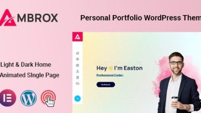 Ambrox v.1.0.2 – Personal Portfolio WordPress Theme