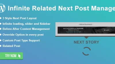 WordPress Infinite Related Next Post Manager Free Download