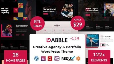Dabble Nulled Creative Agency & Portfolio WordPress Theme Free Download