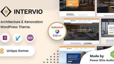 Intervio v2.3 (March 22, 2023) – Interior and Architecture WordPress Theme + RTL