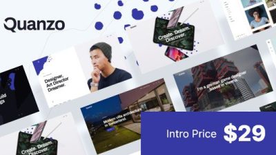 Quanzo v1.0.8 Personal Portfolio WordPress Theme