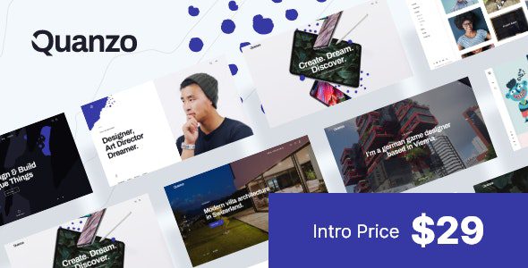 Quanzo v1.0.8 Personal Portfolio WordPress Theme
