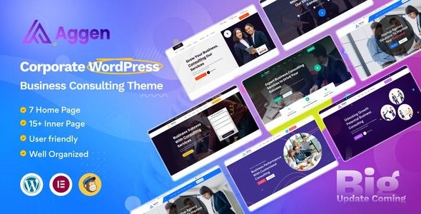 Aggen v2.1.0 Business Consulting Theme
