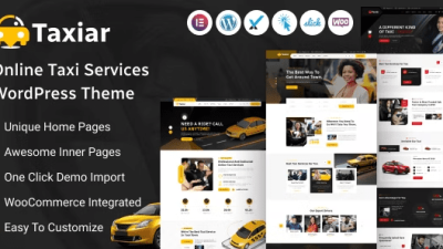 Taxiar Online Taxi Service Wordpress Theme Free Download