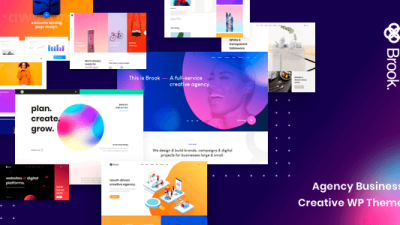 Brook v2.8.2 – Agency Business Creative WordPress Theme Free Download
