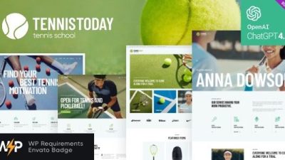 Tennis Today v2.0.0 Sport School & Events WordPress Theme