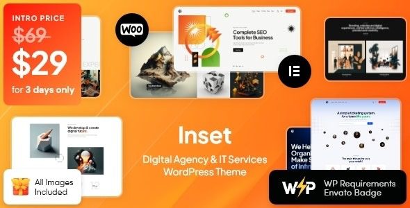 Inset v.1.0.0 Digital Agency & IT Services WordPress Theme