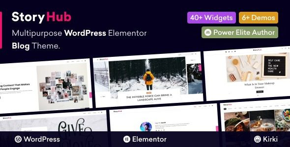 StoryHub v.1.0.2 Multipurpose WordPress Elementor Blog Theme