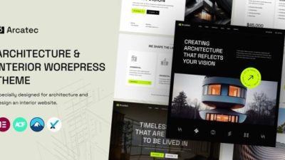 Arcatec - Architecture and Interior WordPress Theme Free Download