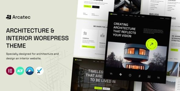 Arcatec - Architecture and Interior WordPress Theme Free Download