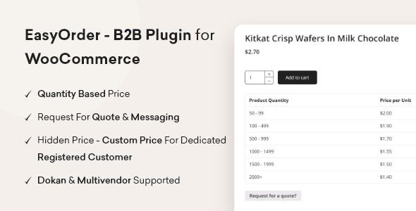 EasyOrder v.1.0.2 – B2B Plugin for WooCommerce
