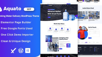 Aquato v1.0.0 Drinking Water Delivery WordPress Theme