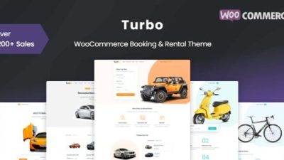 Turbo v10.0.2 WooCommerce Rental & Booking Theme