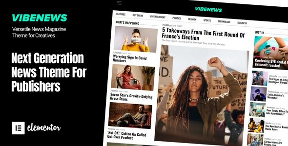 Vibenews v.1.0 Digital News Magazine Theme