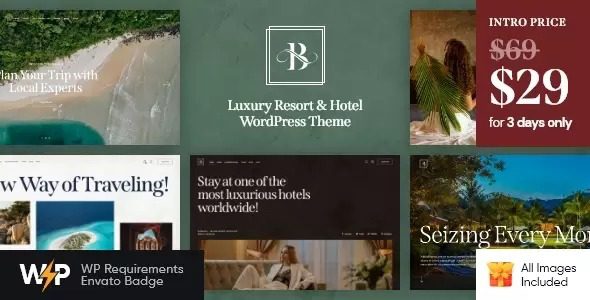 Belicia Nulled Luxury Resort & Hotel WordPress Theme Free Download