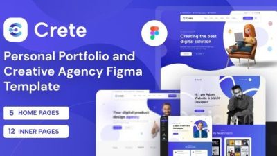 Crete Personal Portfolio and Creative Agency WordPress Theme Free Download