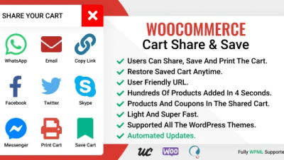 WooCommerce Cart Share and Save v3.0.2