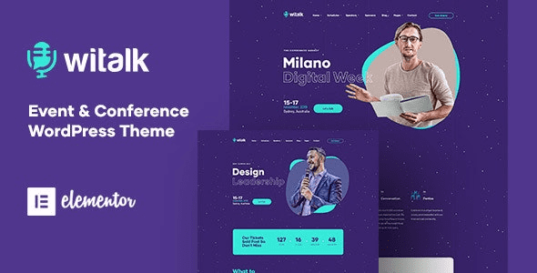 WiTalk v1.0.5 Event & Conference WordPress Theme