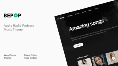 Bepop v.11.2 – Non-stop Music WordPress Theme