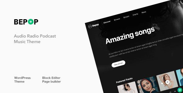Bepop v.11.2 – Non-stop Music WordPress Theme