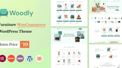 Woodly v1.0 Animated Furniture WooCommerce Theme