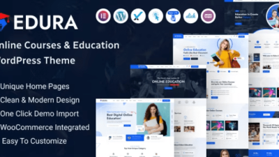 Edura v1.0.0 Online Courses & Education WordPress Theme