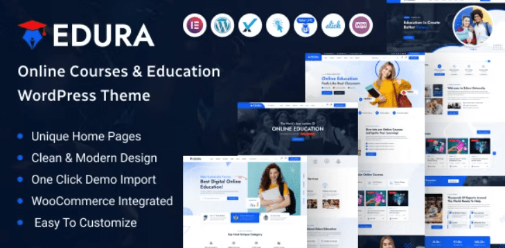 Edura v1.0.0 Online Courses & Education WordPress Theme