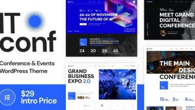 ITconf Conference & Events WordPress Theme Free Download