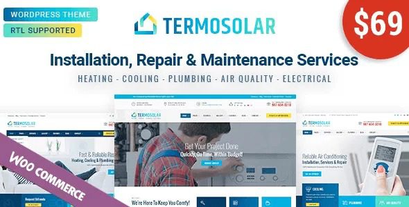 Termosolar Nulled Maintenance Services WordPress Theme Free Download