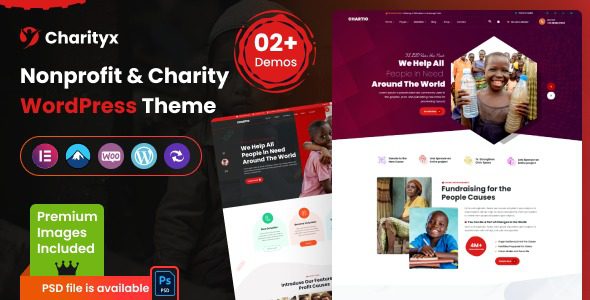 Charityx Nulled Charity & Nonprofit WordPress Theme Free Download
