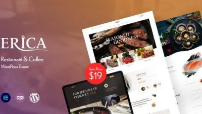 Erica Restaurant & Coffee WordPress Theme Free Download