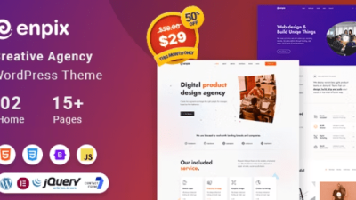 Enpix Digital Agency Creative Portfolio Theme Free Download