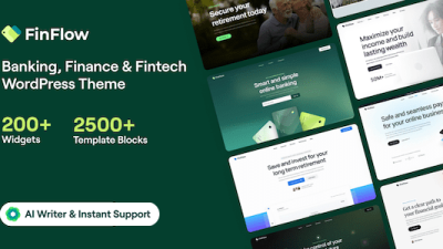 FinFlow v2.0.1 Banking, Finance & Fintech WordPress Theme